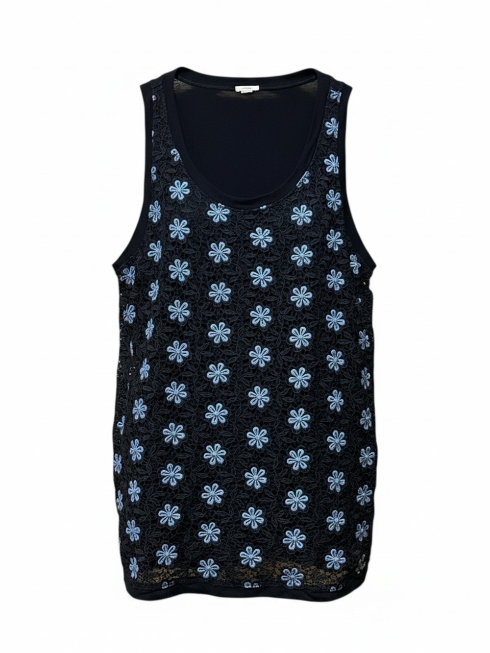 J.Crew Floral Daisy Crochet Tank Top – Approx. Size Large
